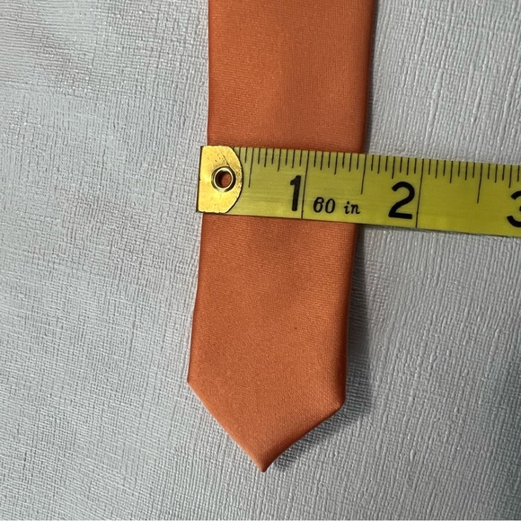 Stacy Adams Men’s Necktie Orange - Picture 4 of 6